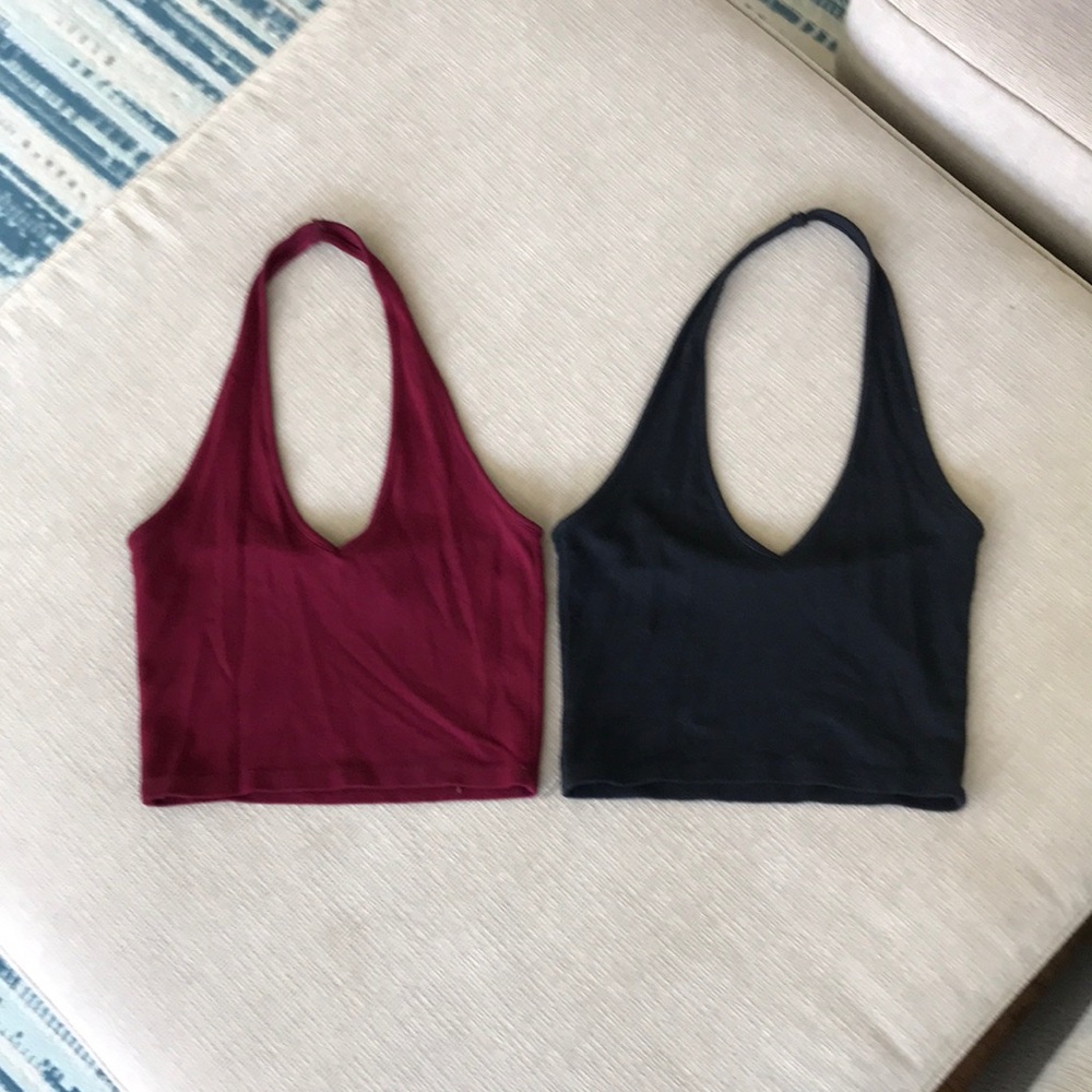 Brandy Melville 2-pack halter tops